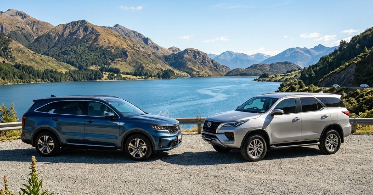 Kia Sorento vs Toyota Fortuner 2026 Comparison - OnRoadCost
