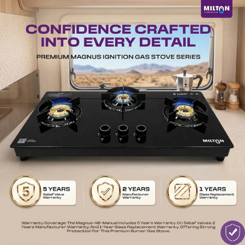Milton Magnus 3 Burner Gas Stove